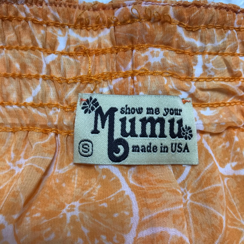Show me your MuMu orange slice shorts size S